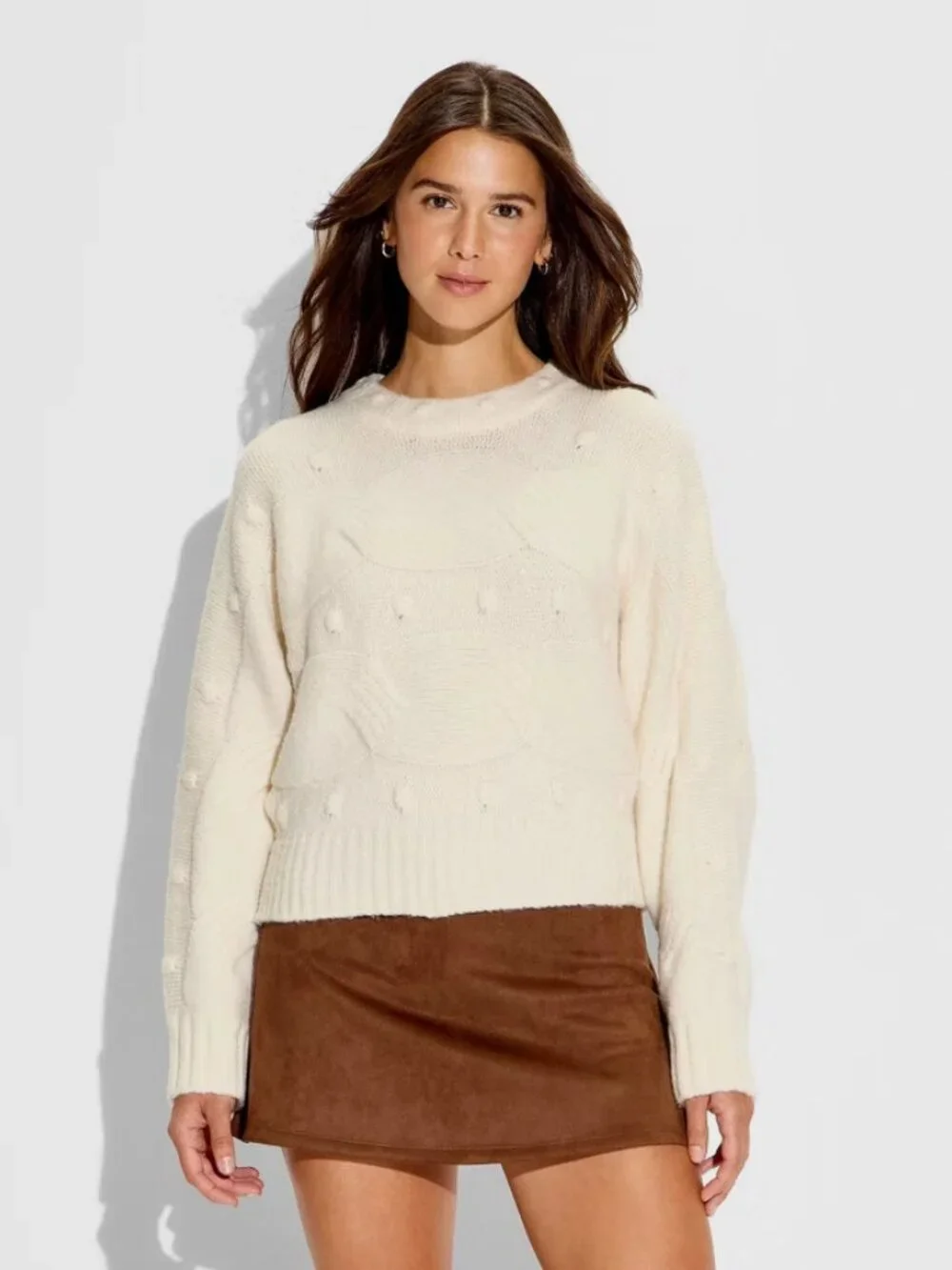 Women's Pullover Sweater - Wild Fable Off-White XL